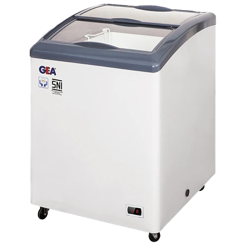 Foto Freezer Kaca / Curve Glass Freezer GEA SD-15 - 165 Liter