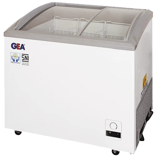 Foto Freezer Kaca / Curve Glass Freezer GEA SD-213 - 213 Liter