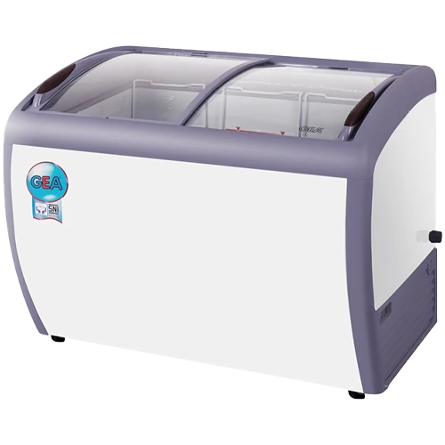 Foto Freezer Kaca / Curve Glass Freezer GEA SD-260-BY - 260 Liter