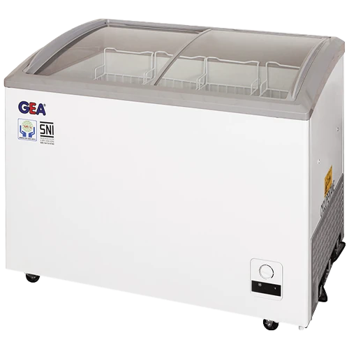 Foto Freezer Kaca / Curve Glass Freezer GEA SD-303 - 303 Liter
